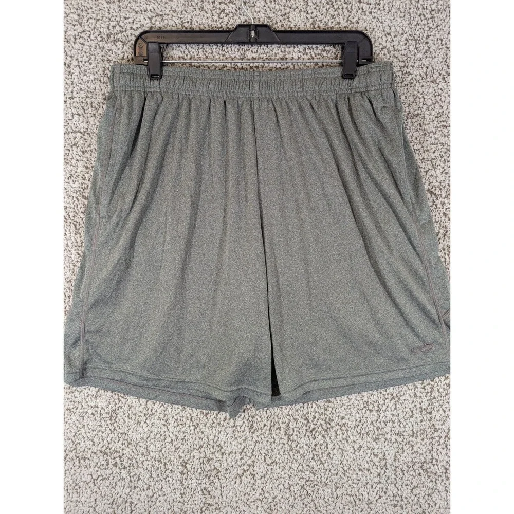 C9 BY CHAMPION Power Core‎ GRAY Stretch Knit MEN'S Athletic BASKETBALL SHORTS XL